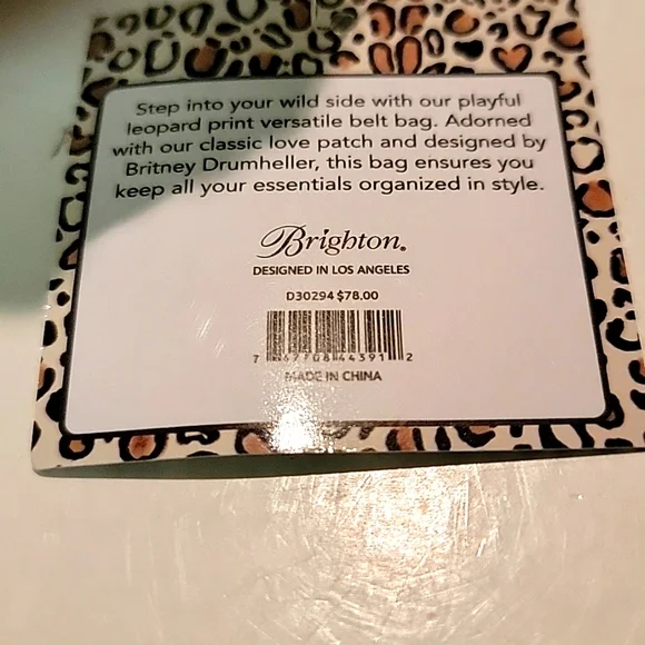 LOVE BRIGHTON WILD CAT LEOPARD PRINT BELT BAG - Picture 11 of 12